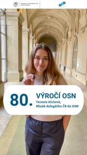 🇺🇳 Organizace spojených národů slaví 80 let své existence, a i mladá generace k tomu má co říct.
 
Díky programu Mladých delegátů při ČR do OSN mají mladí lidé možnost aktivně vstupovat do mezinárodního dialogu a přinášet své názory přímo na půdu organizace. 🗣️💭
 
Proč je to důležité? Svět se dynamicky mění a rozhodnutí, která se dnes přijímají, formují budoucnost nás všech. Proto by měl hlas mladých zaznívat jasně a měl by mít v organizaci své místo. 
 
👉🏼 Podívejte se na video a zjistěte, co 80. výročí znamená pro @terihiclova , mladou delegátku, a co by vzkázala mladé generaci.