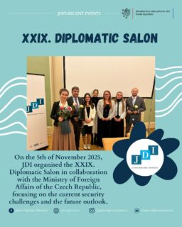 🌍 V listopadu 2025 proběhl ve spolupráci s Ministerstvem zahraničních věcí ČR již XXIX. Diplomatický salón na téma NATO: současné bezpečnostní výzvy a výhled do budoucna.
💬 V diskusi vedené Zbyňkem Dubským z Vysoké školy ekonomické v Praze, hosté Tatjana Jakšičová a Matti Tetřev přiblížili aktuální směřování Aliance, otázky odolnosti a kybernetické bezpečnosti.
✨ Děkujeme hostům i všem přítomným za diskusi a aktivní účast!