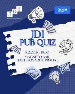 🌍 S novým semestrem přichází nové zážitky. I proto jej zahajujeme tradičním soubojem znalostí: Junior Diplomat Initiative vás zve na JDI Pubkvíz! Je to příležitost setkat se spolužáky, poznat nové tváře a užít si skvělou atmosféru. Ukažte, že svět diplomacie pro vás není žádná záhada. A i kdyby byla – tipovat se přece dá vždycky! 
 
🗓️ Sejdeme se v úterý 17. února 2026 v 18:30 v Magneto baru na Žižkově (Hartigova 202, 130 00 Praha 3). 
 
👥 Složte tým, vezměte přátele, nebo dorazte sami a můžete se těšit na večer plný soutěžení, zábavy a dobré nálady! 
 
❗ Registrace je nutná. Odkaz najdete v našem biu.